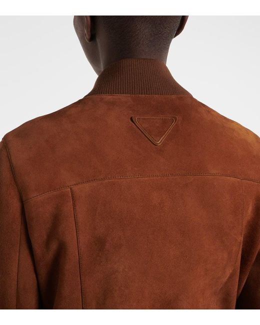 Prada Brown Suede Blouson