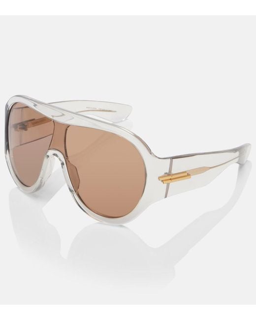 Bottega Veneta Natural Mask Shield Sunglasses