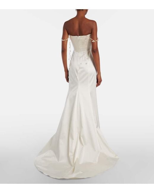 Vivienne Westwood White Bridal Charmer Embellished Gown