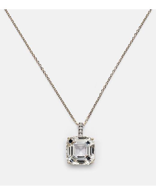 Mateo White 14Kt Necklace With Topaz And Diamonds