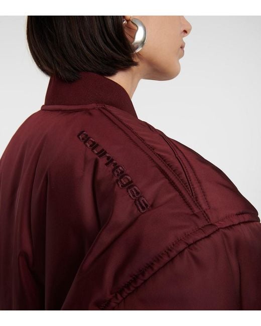 Courreges Red Logo Bomber Jacket