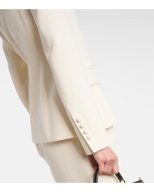 Dolce & Gabbana Natural Virgin Wool Blazer