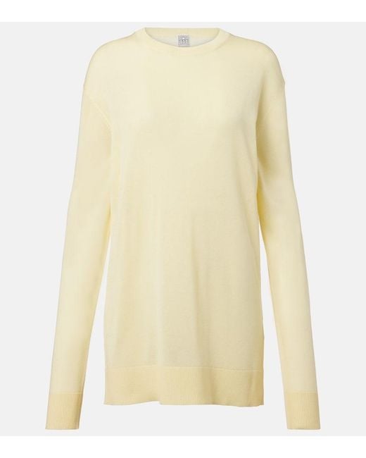 Pullover Oversize di Totême in Yellow