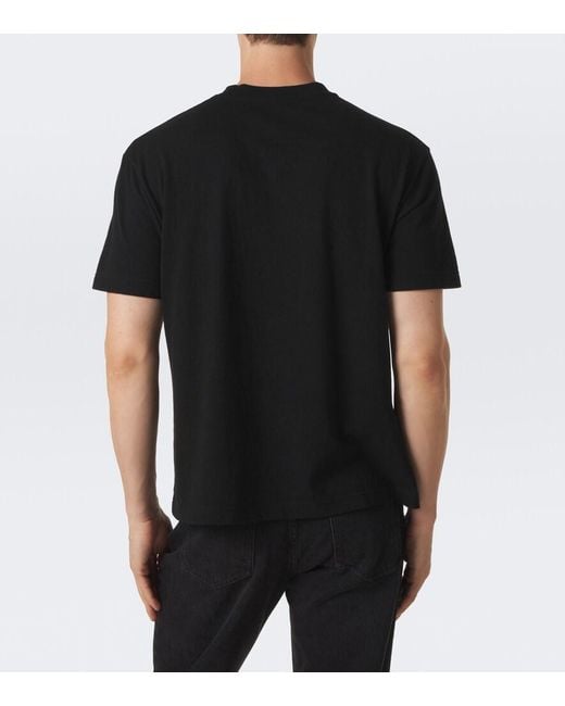 The Row Black Madoc Cotton Jersey T-Shirt for men