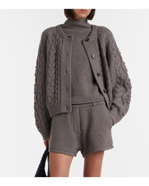 Lisa Yang Brown Fride Cashmere Turtleneck Sweater