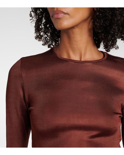 TOVE Brown Mayra Knitted Top