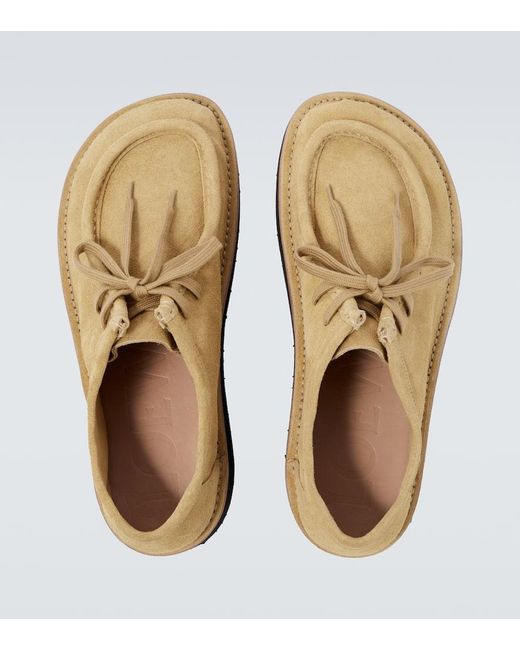 Loewe Desert Boots Faro Aus Veloursleder in White für Herren