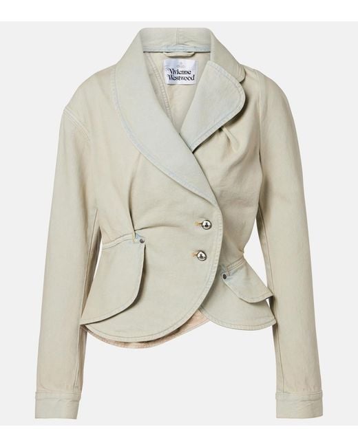 Vivienne Westwood Natural Stormy Faded Denim Jacket