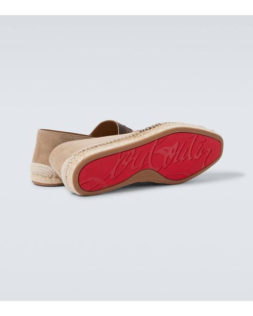 Christian Louboutin Espadrilles Alfarica Aus Leder in White für Herren