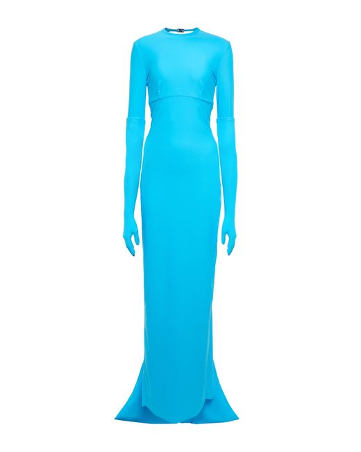 licencia Repeler Disminución Vestido de fiesta Swimsuit con aberturas de Balenciaga de color Azul | Lyst
