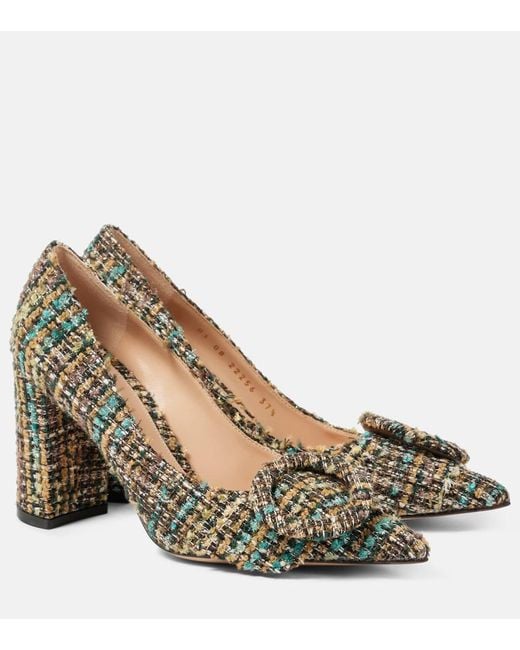 Gianvito Rossi Metallic 85 Boucle Pumps