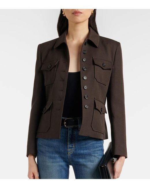 Nili Lotan Black Jamison Virgin Wool Jacket