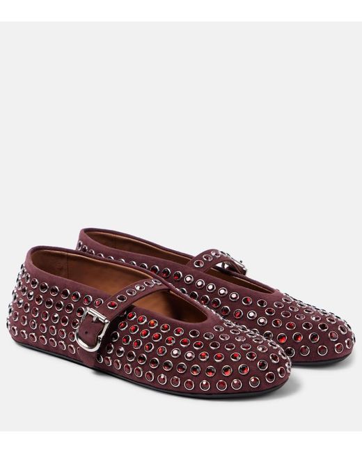 Alaïa Red Ballet Flat