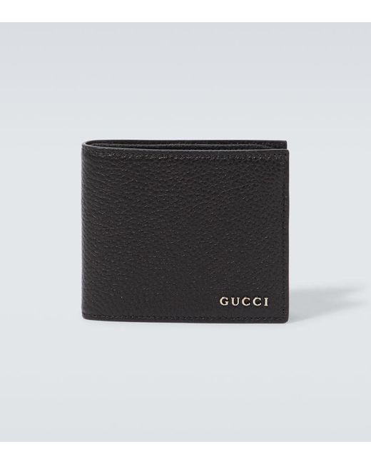 Gucci Black Bi-Fold Wallet With Logo Detail for men
