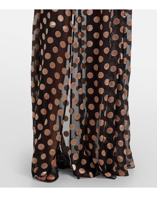 Alexandra Miro Metallic Aurelia Printed Gown