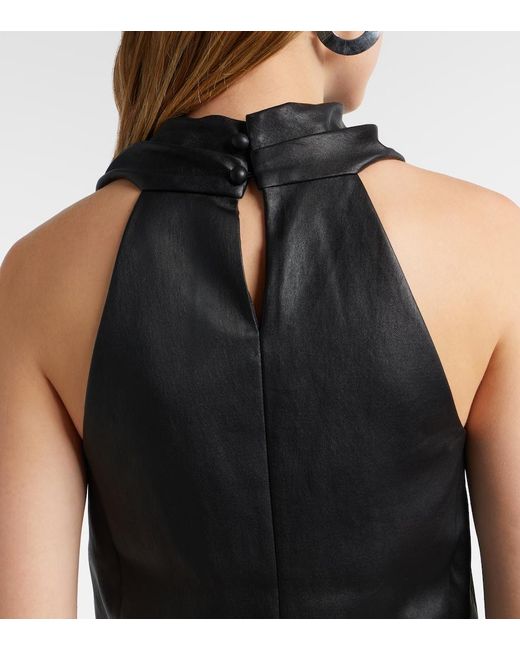 Stouls Black Aurea Leather Top