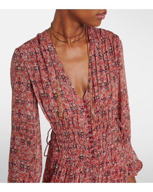Abito Lungo Brianaga di Isabel Marant in Red