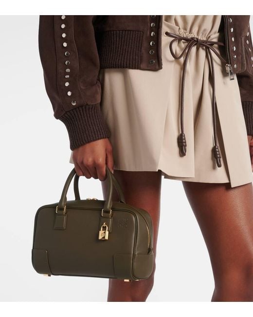 Loewe Brown Tote Bag Amazona 23 Aus Leder