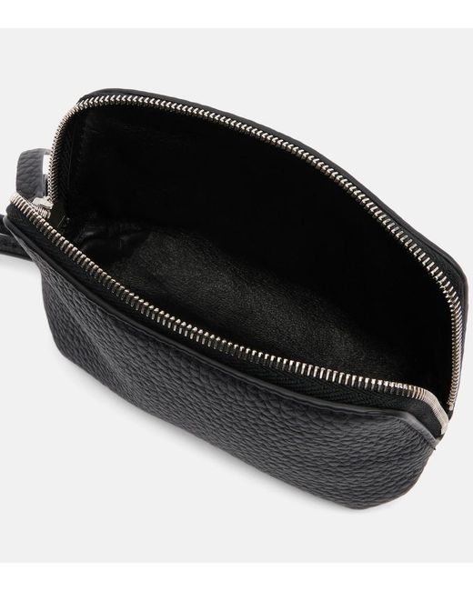 The Row Black Owen Leather Pouch