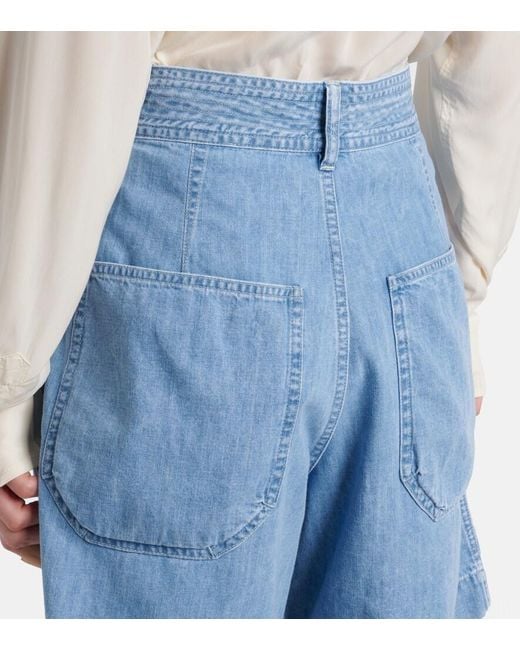 Isabel Marant Blue Ingrid Denim Shorts