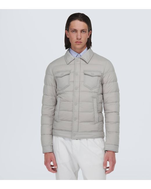 Herno Gray Down Jacket for men