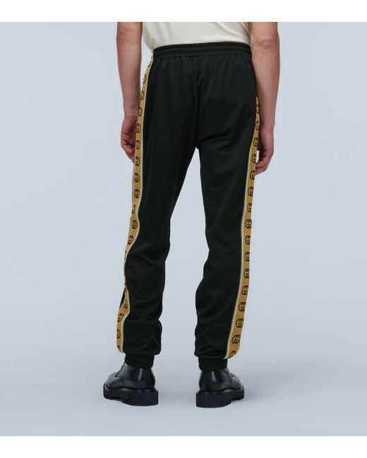 gucci technical track pants