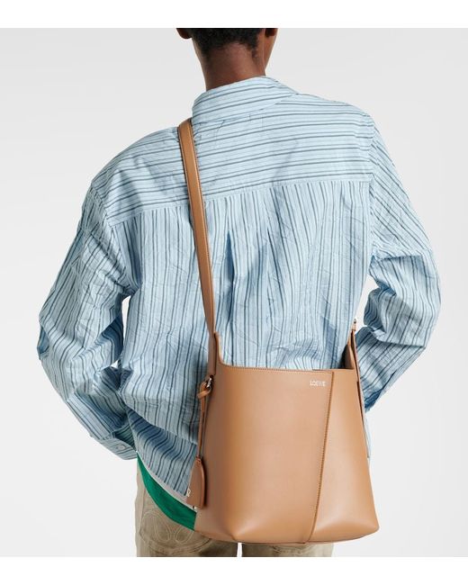 Loewe Brown Bilbao Medium Leather Bucket Bag