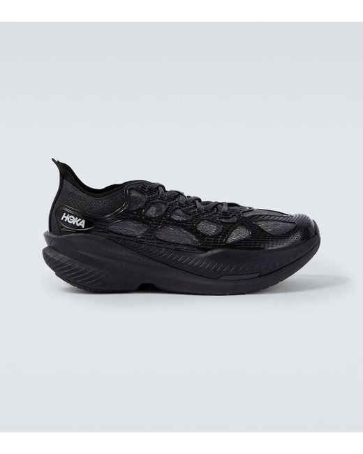 Hoka One One Black Mach X Caged Running Shoes for men