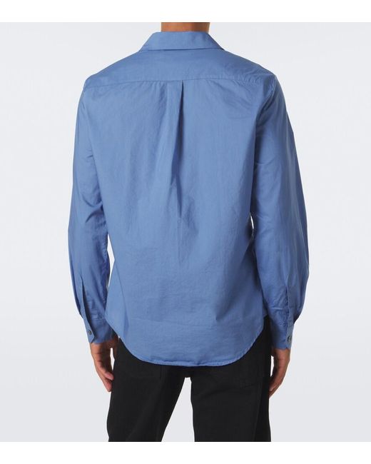 Our Legacy Blue Clean Cotton Shirt for men