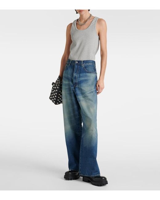 Jeans rectos Selvedge Junya Watanabe de color Blue