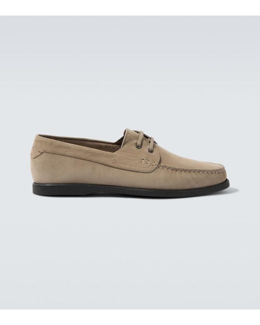 Brioni White Leather Derby Shoes for men