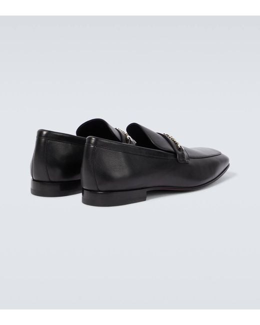Christian Louboutin Loafers Mj Moc Aus Leder in Black für Herren