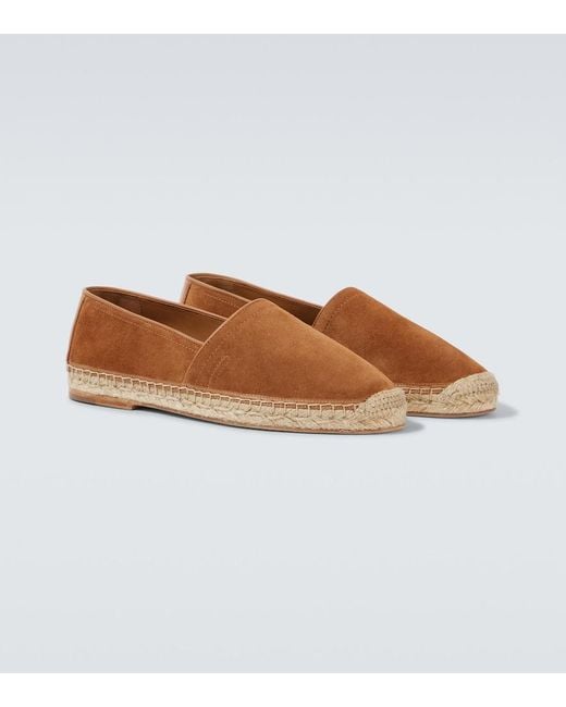 Brunello Cucinelli Brown Suede Espadrilles for men
