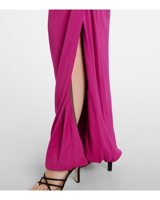 Vivienne Westwood Purple Long Ginnie Amber Draped Maxi Dress