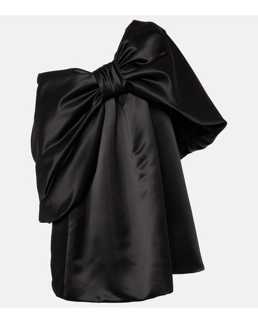 Miniabito con scollo bardot di Simone Rocha in Black