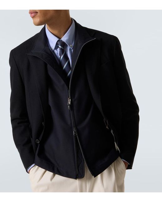Canali Blue Technical Vest for men