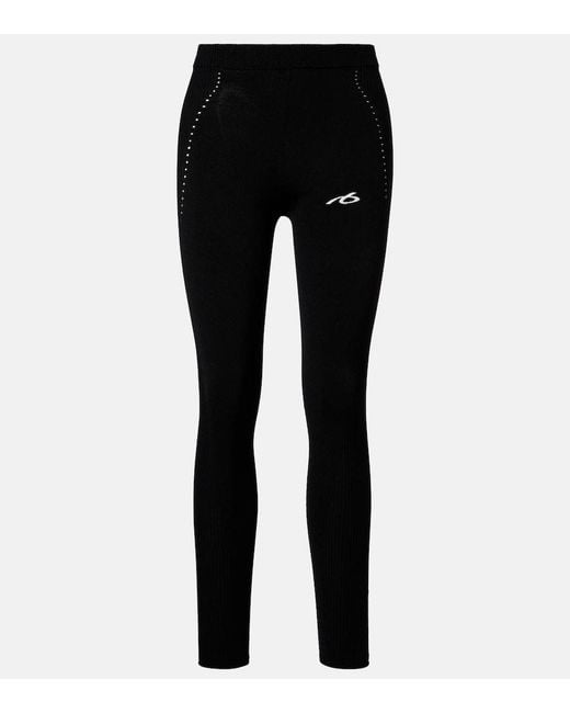 Balenciaga Black Jersey Leggings