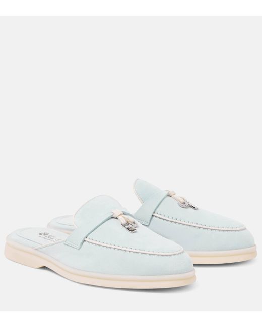 LP CHARMS WALK BABOUCHE LOAFERS CREAMY WHITE FLEECE