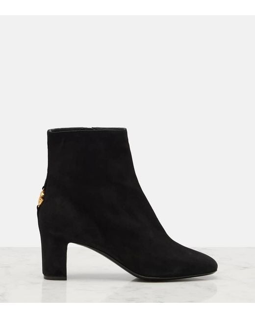 Dolce & Gabbana Black Dg Suede Ankle Boots