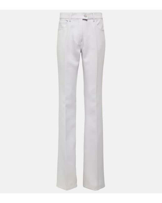 Pantalon droit Uniform Courreges en coloris White