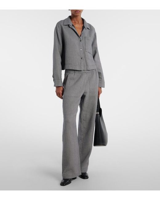 Velvet Gray Weite Hose Braylen Aus Baumwolle