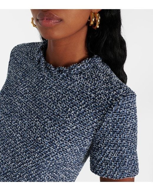 Valentino Blue Tweed Denim Minidress