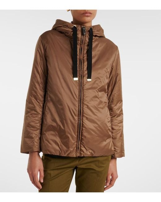 Max Mara Brown The Cube Hooded Jacket