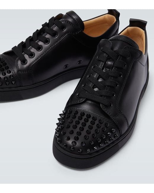 Sneakers Louis Junior Spikes di Christian Louboutin in Black da Uomo