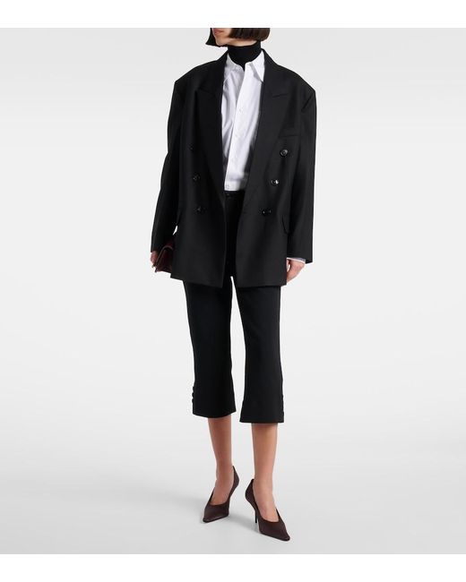 Victoria Beckham Black Double-Breasted Blazer