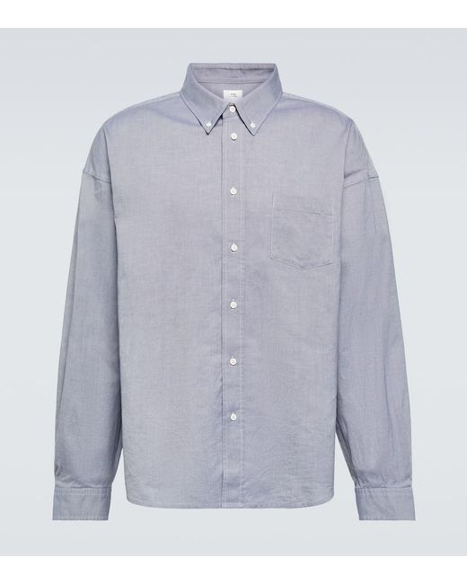 Visvim Blue Cotton Oxford Shirt for men