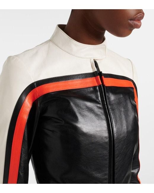 Balenciaga Black Leather Biker Jacket
