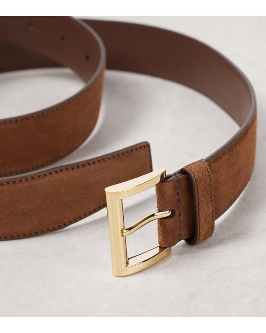 Prada Brown Suede Belt