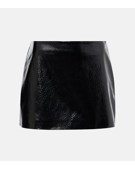 Frankie Shop Black Minirock Mary Aus Lederimitat