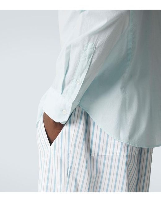 Fedeli White Cotton-Blend Shirt for men